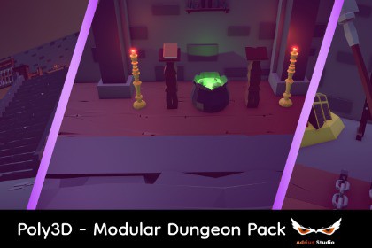 Poly3D - Modular Dungeon Pack