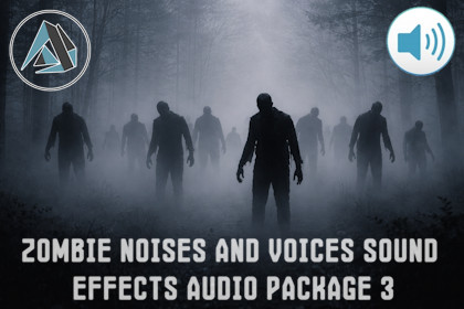 Zombie Noises And Voices Sound Effects Audio Package 3