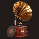 Vintage Gramophone (Animated)