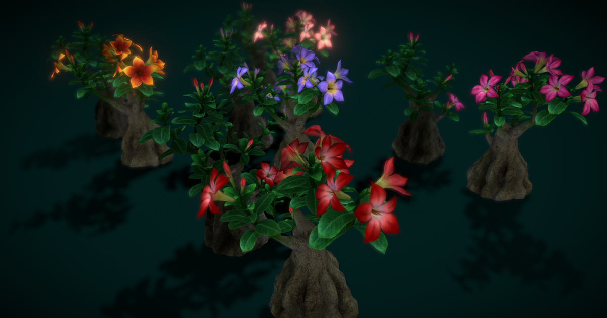 Flower Adenium | 3D Flowers | Unity Asset Store