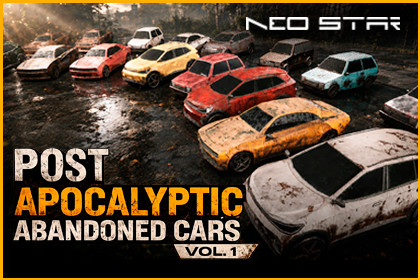 Post Apocalyptic Abandoned Cars Vol1