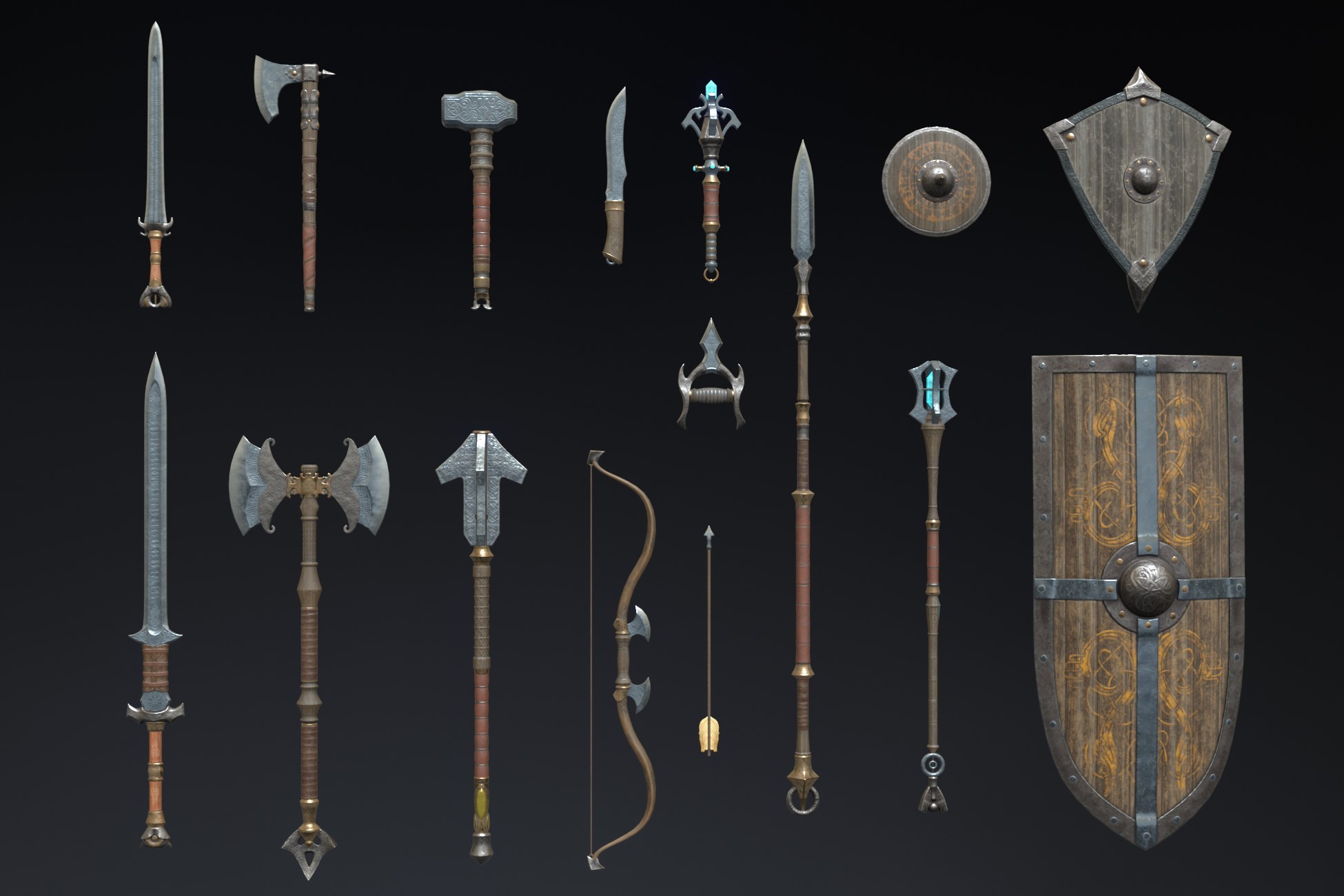 Nordic Fantasy Weapon Set