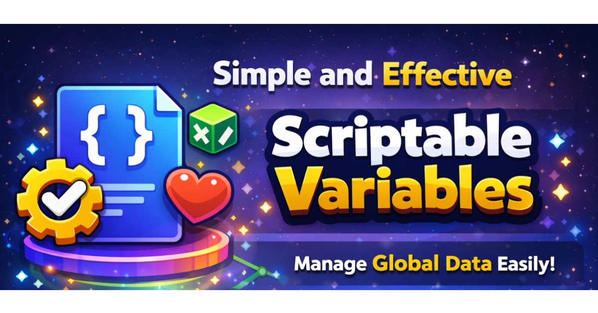 Unity Scriptable Objects Logo Scriptable Object Variables | Utilities Tools | Unity Asset Store