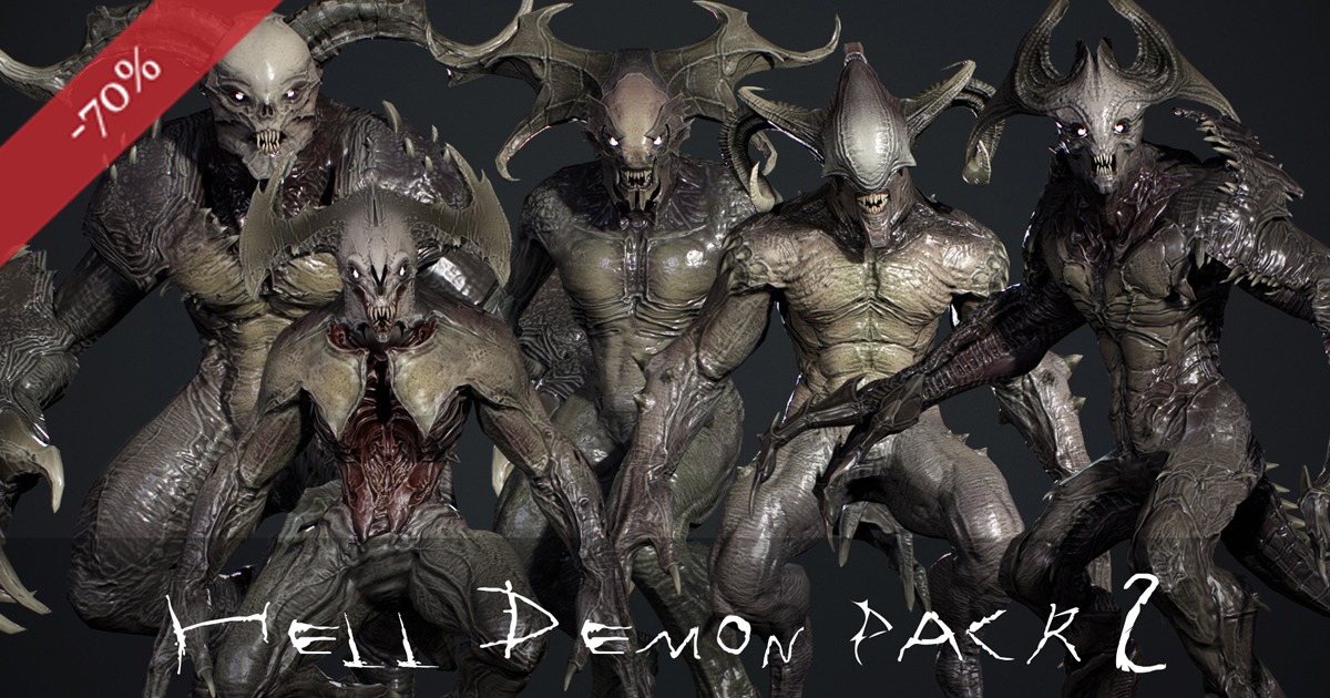 Hell Demon Pack_2 | 3D クリーチャー | Unity Asset Store