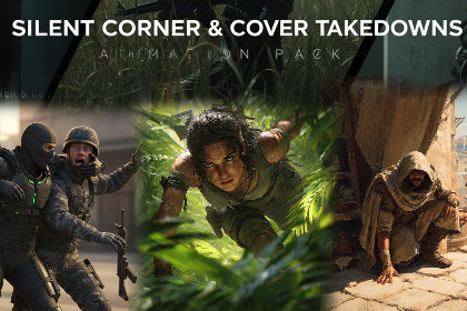 Silent Corner & Cover Takedowns Animation Pack