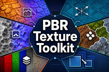 PBR Texture Toolkit: Generate, Tile, Bomb, Pack & Convert