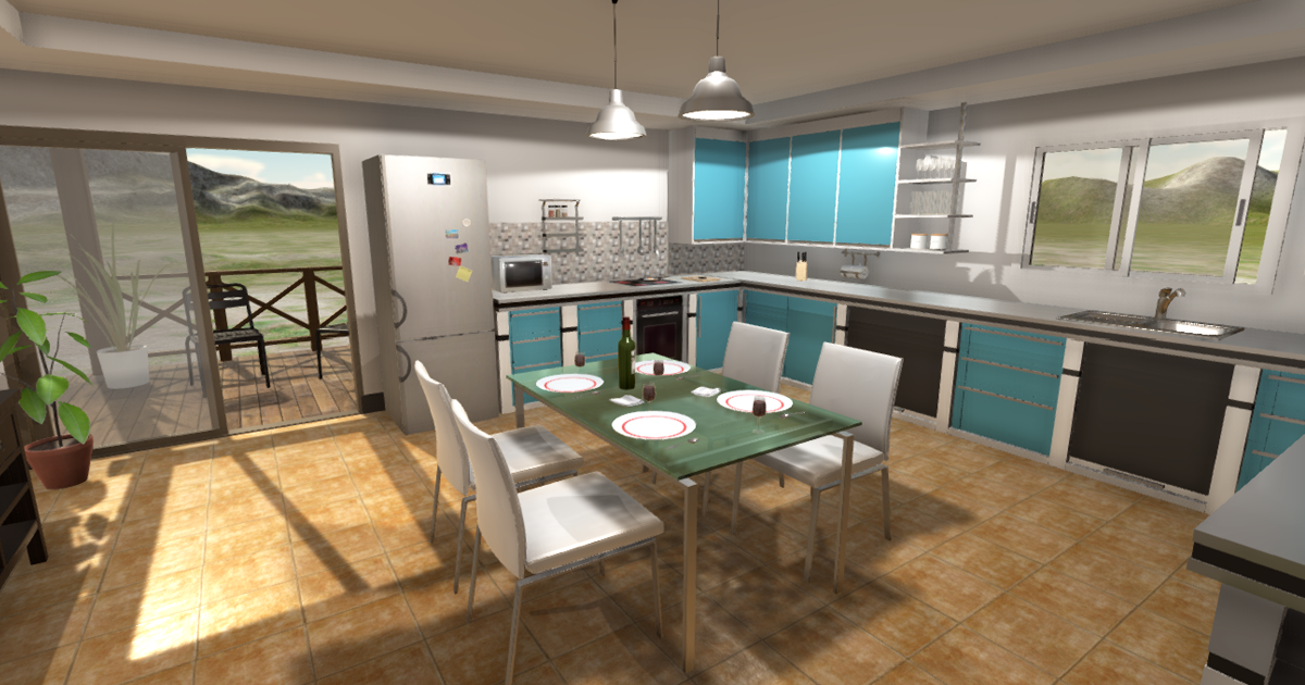 Modern Kitchen 1 | 3D Interior | Unity Asset Store