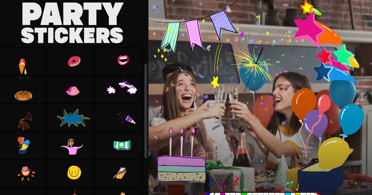 Transparent Unity Stickers Animated Party Stickers (23.06) | 2D Textures & Materials | Unity Asset ...