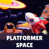 Platformer 11 Space - Low Poly 3D Models Pack