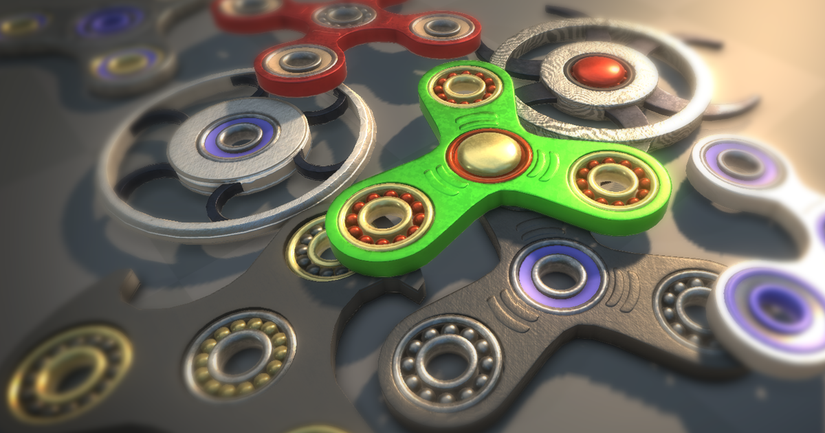 Fidget Spinners | 3D Props | Unity Asset Store