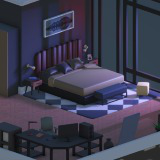 Low Poly Bedrooms - Modular Assets
