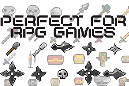 2d pixel icons