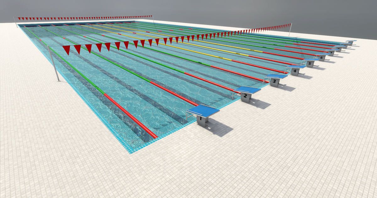 Swimming Pool : Olympic Pool | 3D 环境 | Unity Asset Store