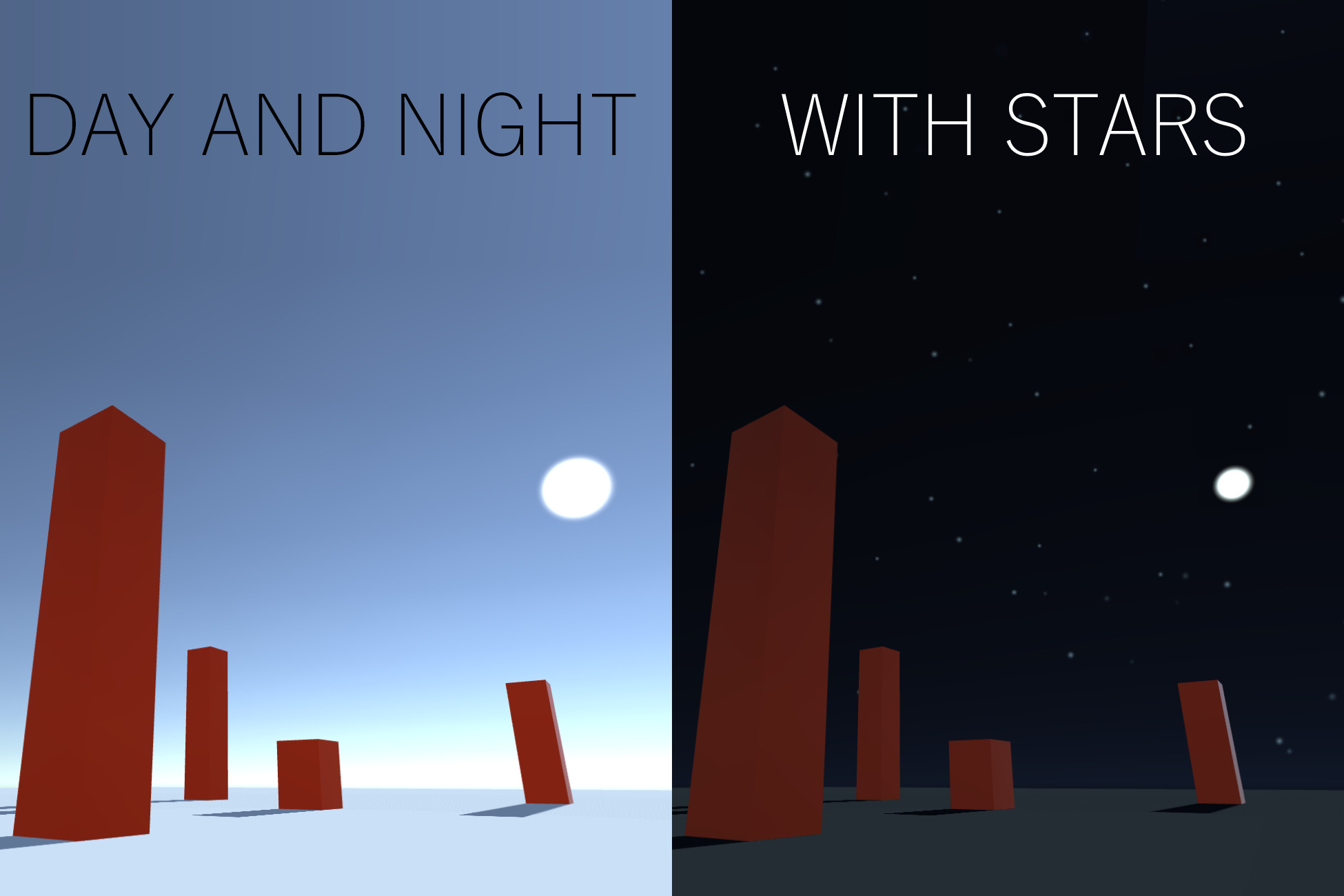 Day And Night Cycle With Stars Packs Unity Asset Store