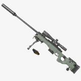 Sniper Rifle 03 Green URP HDRP Textures