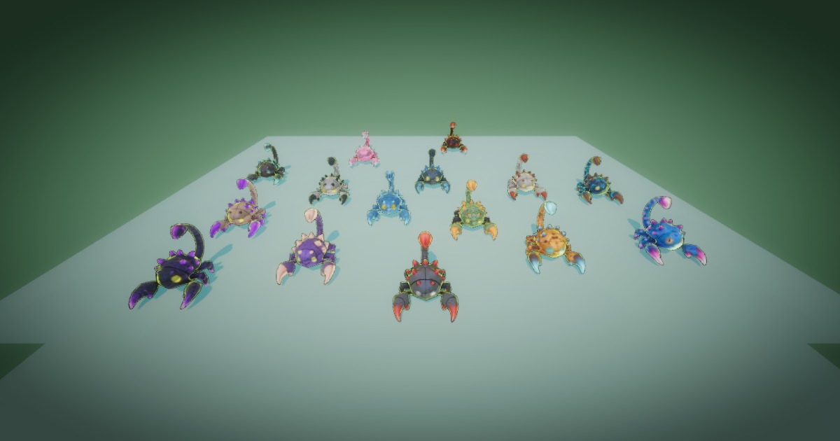 Pyro Scuttler - Stylized Fantasy Monster (Rig + Animation ...