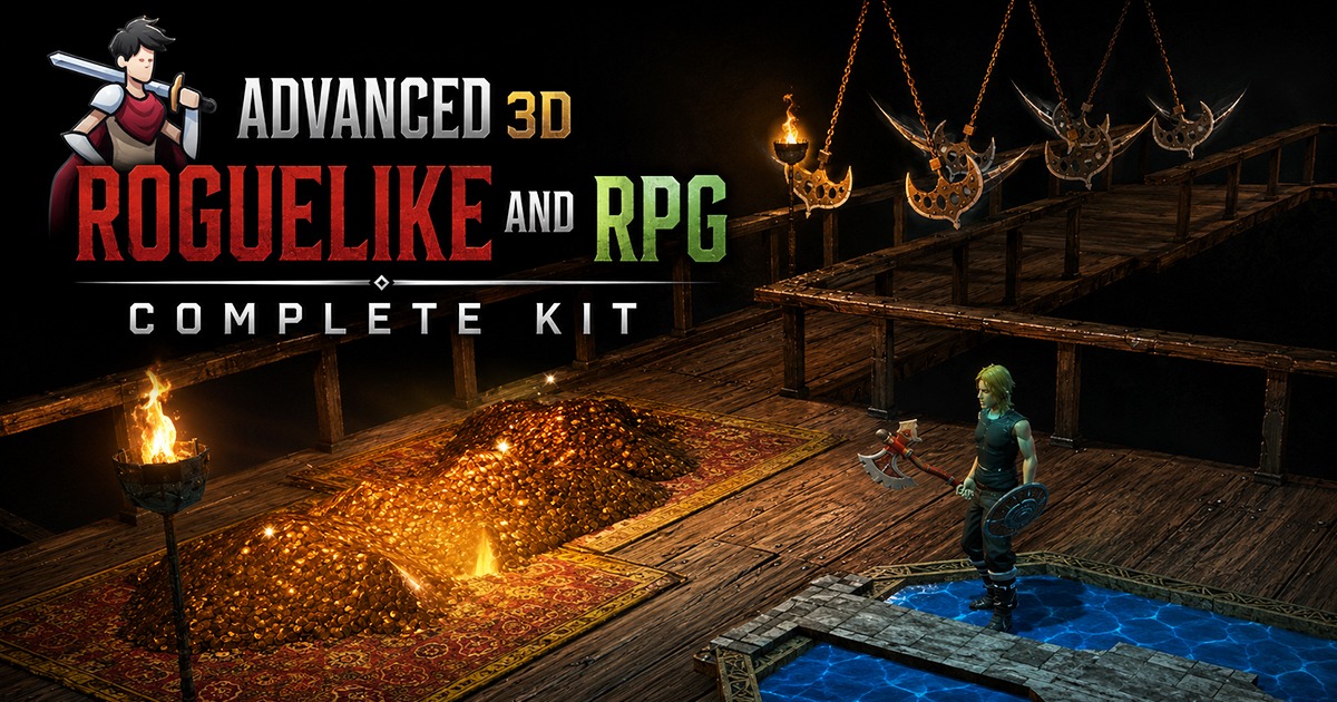 3D Roguelike RPG Complete Kit for Mobile and PC: TPS, Enemy AI, Puzzle ...