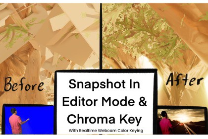 Snapshot in Editor Game View and Chroma Key Shader With Realtime Webcam Key HDRP
