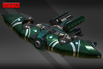 Spaceship Alien Ankla Battleship