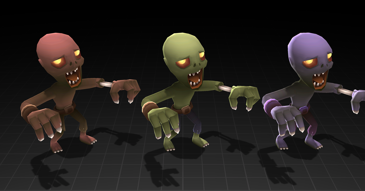 Poly HP - MadZombie | 3D Creatures | Unity Asset Store
