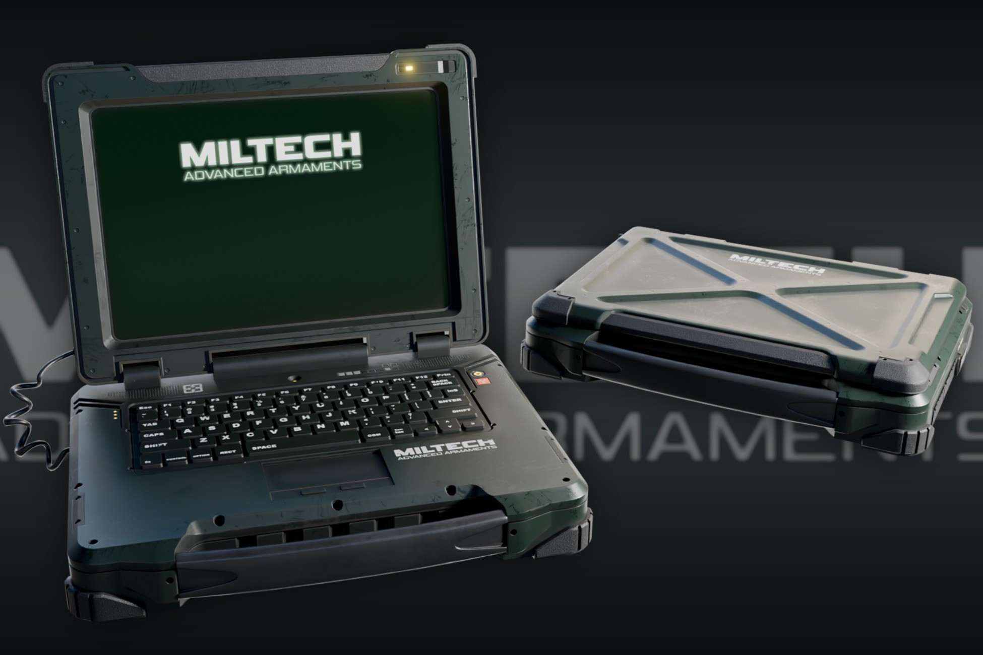 Military Army Laptop Terminal | 3D Electronics | Unity Asset Store
