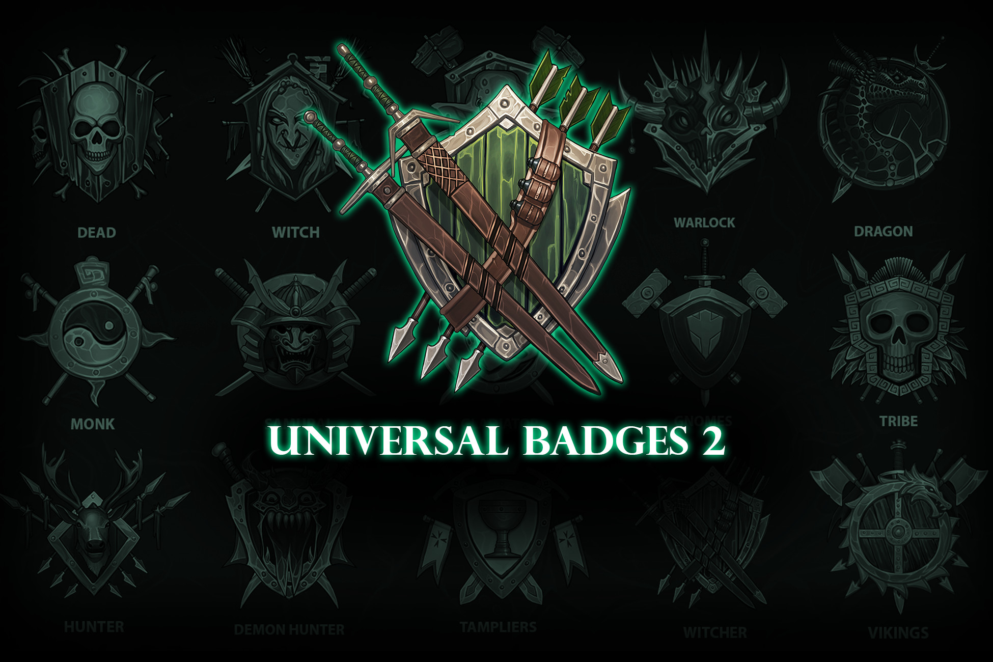 Universal badges vol.2 | 2D Icons | Unity Asset Store