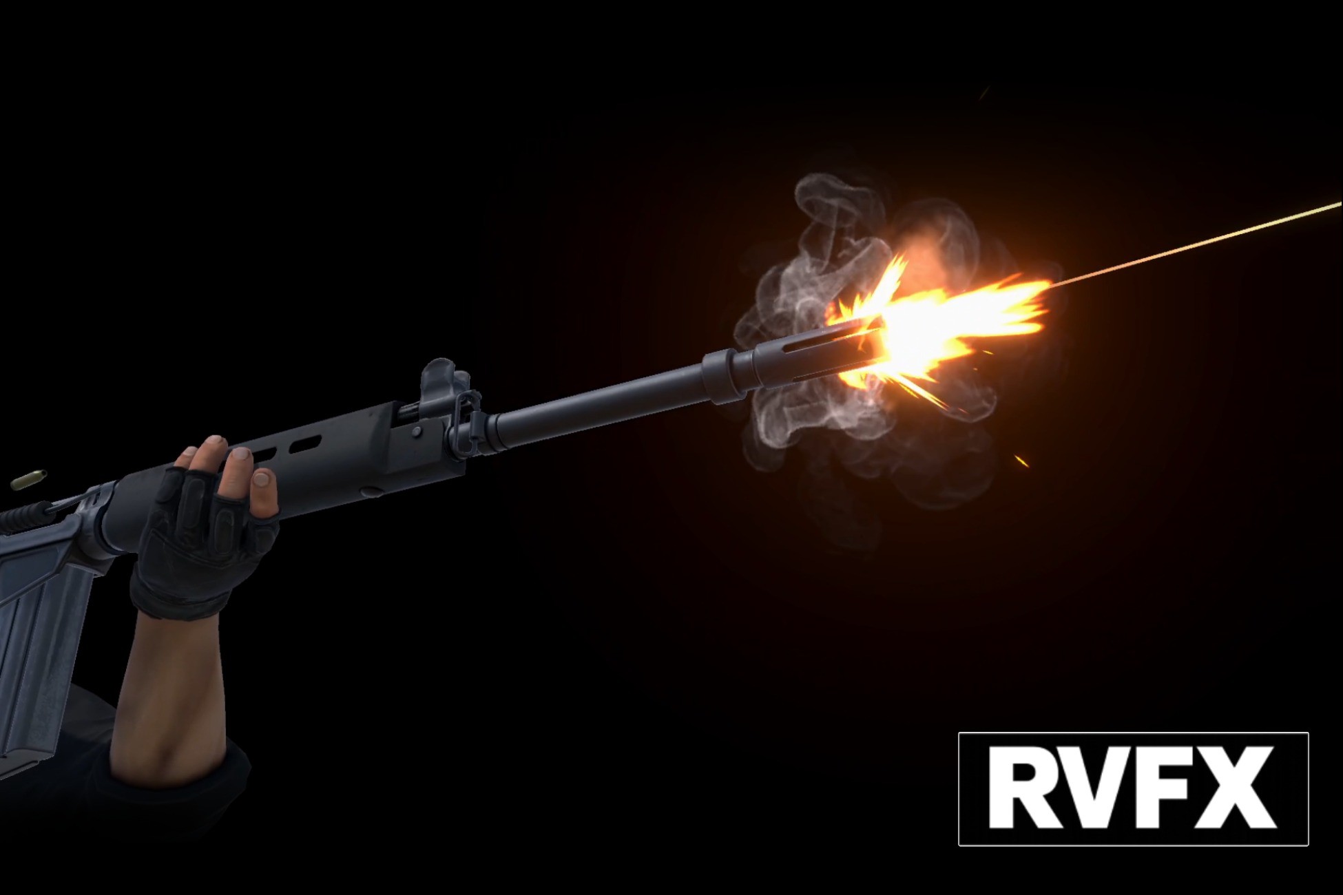 Gun VFX Pack: Muzzle Flash Effects, Bullet Impact, Decals, Shell & Trails