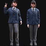 Woman in Agent Uniform - Rigged