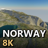 Norway Real-World LIDAR Terrains 8K