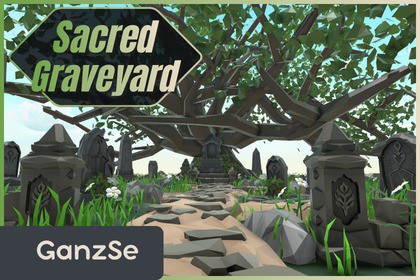 GanzSe Sacred Graveyard - Stylized Low Poly Environment