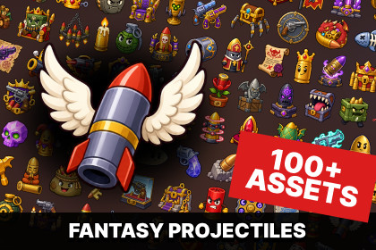 Fantasy Ammunition Rockets Weapons Combat Collectibles Icons Pack