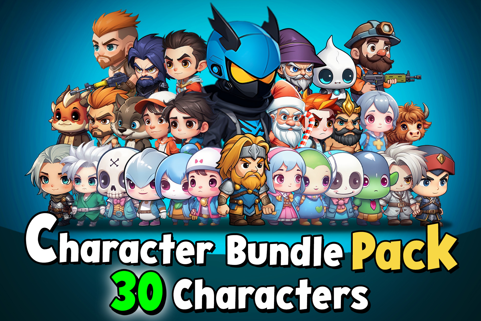 Character Bundle Pack 30 Characters | 2D Characters | Unity Asset Store