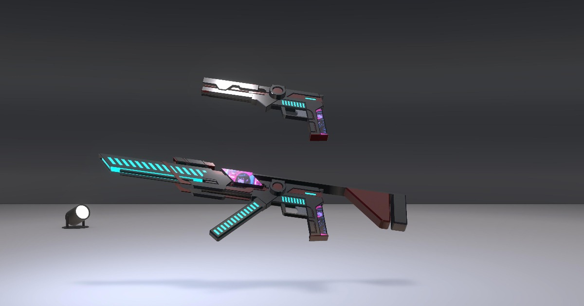 Modular Sci-Fi Pistol to Rifle Weapon | 3D Guns | Unity Asset Store