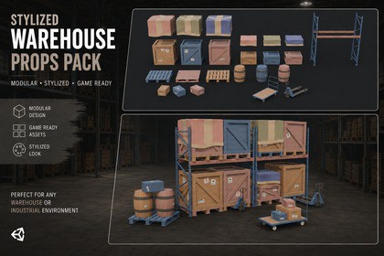 Stylized Warehouse Props Pack