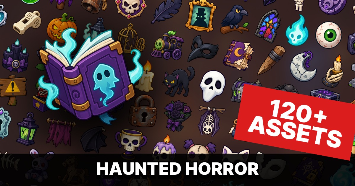 Haunted Horror Occult Spooky Magic Collectibles Icons Pack | 2D | Unity ...