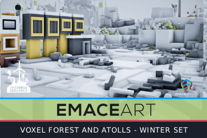 Epic Voxel World: Winter Atolls & Forest – Massive 370+ Modular Asset Pack