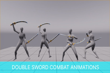 Double Sword Combat Animations