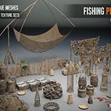 Medieval Fishing Props - Line, Net, Tackle & Preservation Tools Vol. 2