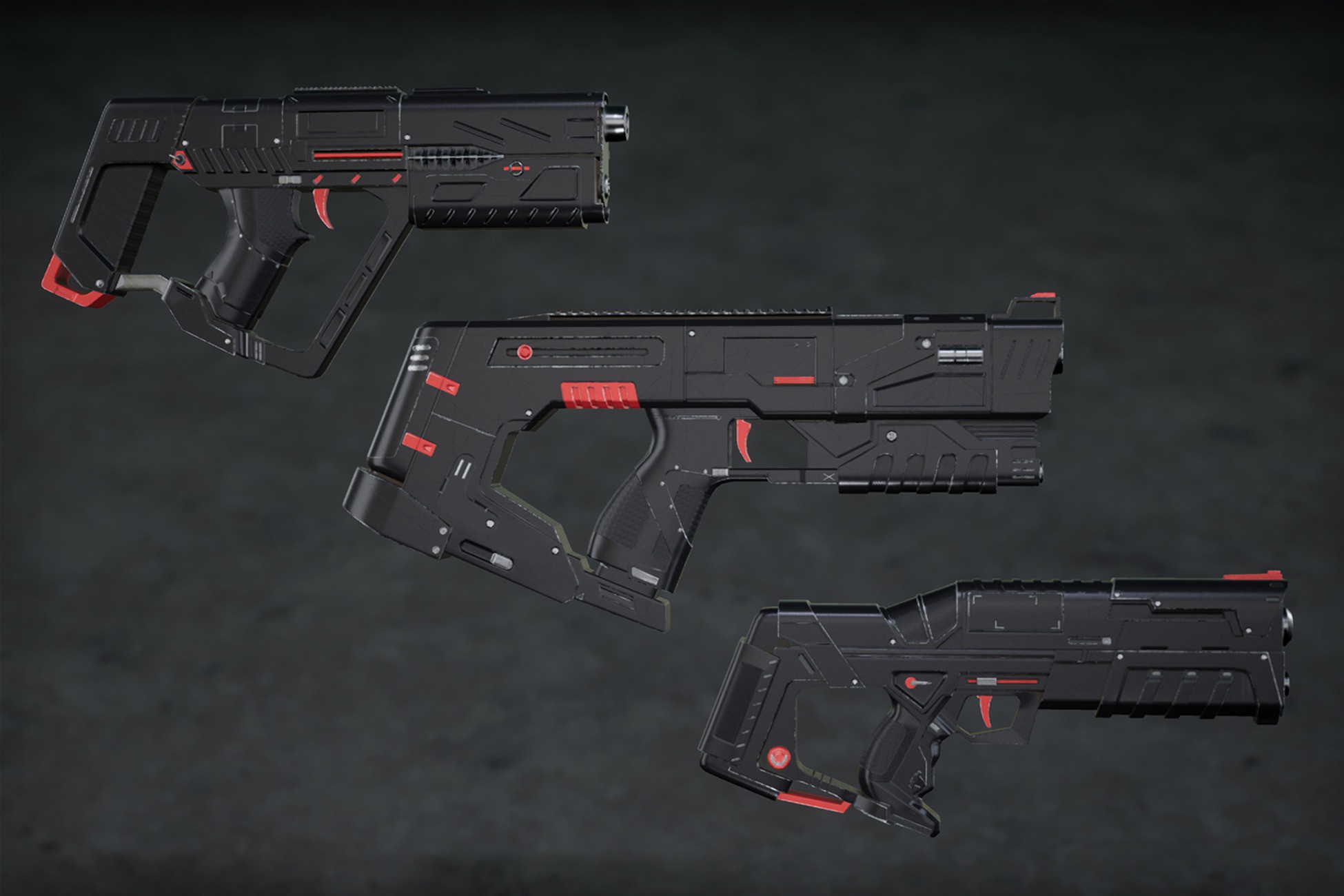 SciFi Guns Bundle 4 | 3D Weapons | Unity Asset Store