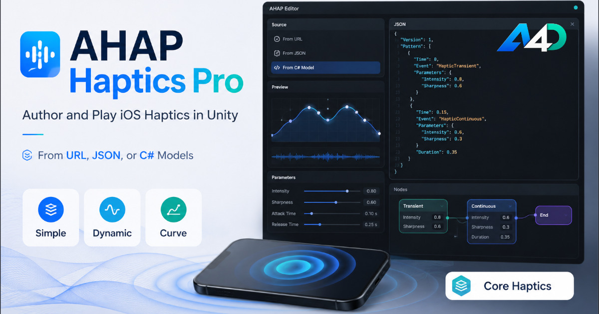 AHAP Haptics Pro | Integration | Unity Asset Store