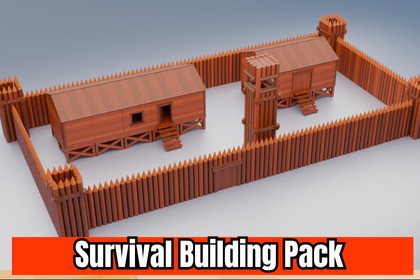 Survival Building Pack - Low poly Stylized
