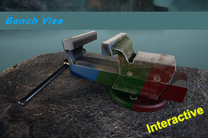 Bench Vise | 2 Variants, 3 Colors | Interactive
