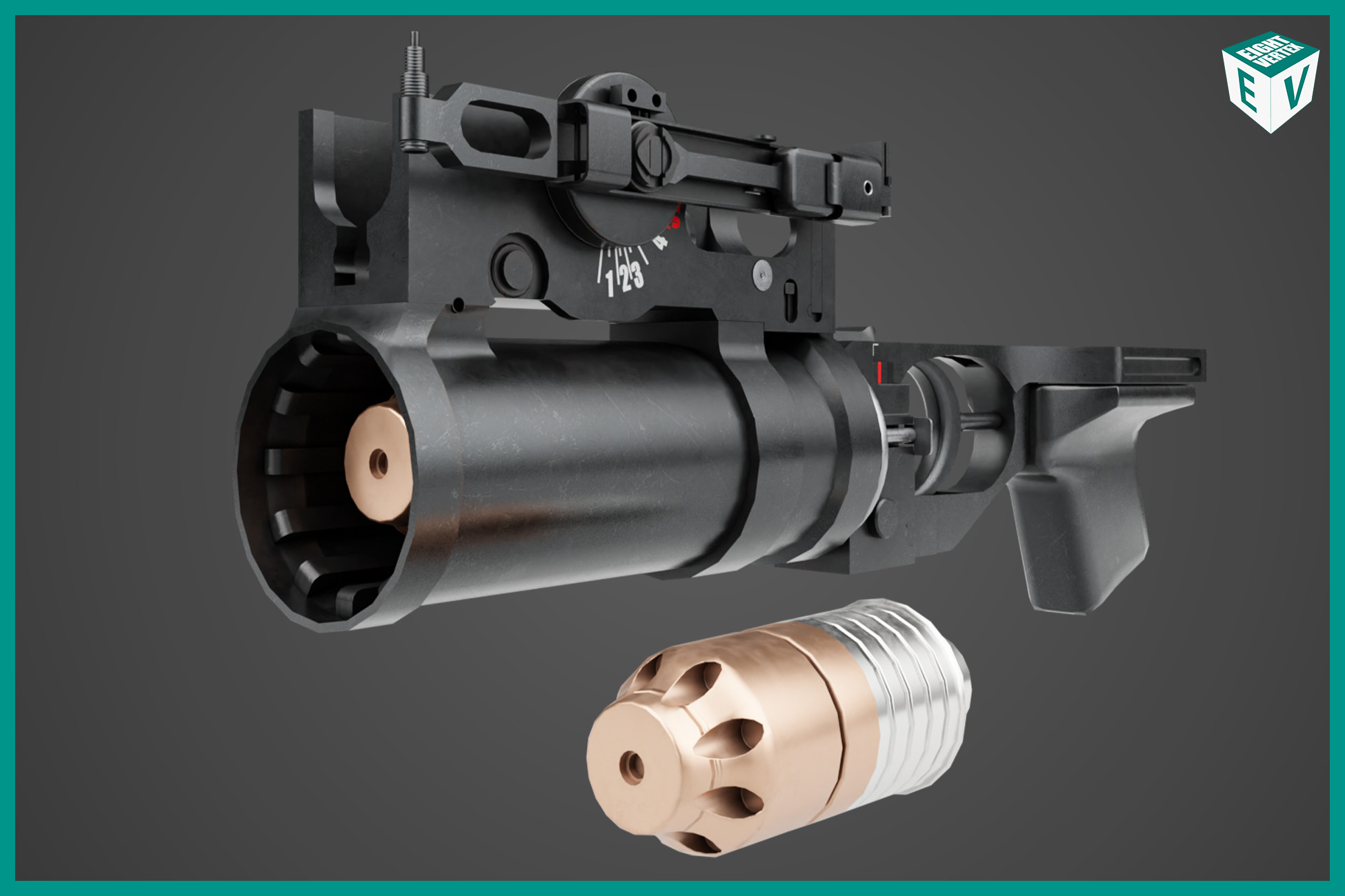 Assault Rifle Launcher Grenade Launcher 03 Black URP HDRP Textures | 3D 枪支 | Unity Asset Store