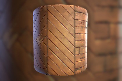 96 Stylized Woodplank Floor Texture Pack