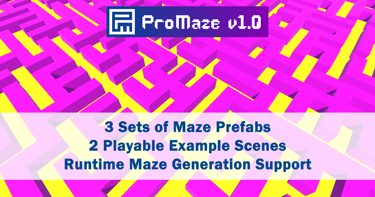 Gui Maze Generation ProMaze - Procedural Maze Generation Tool | Game Toolkits | Unity Asset ...