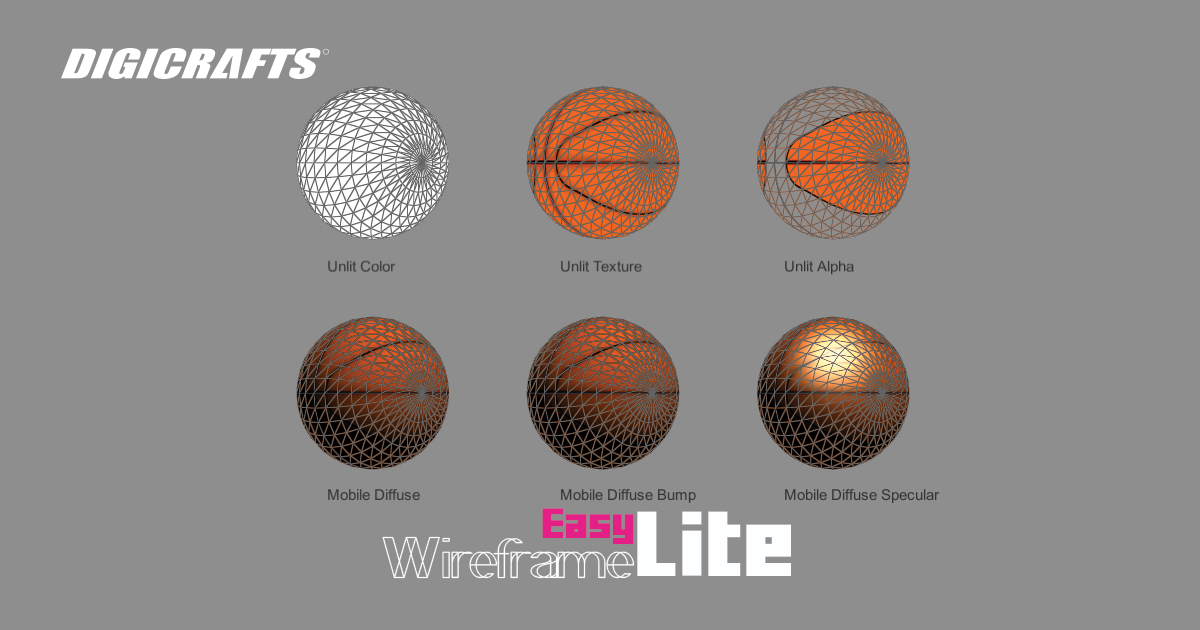 Easy Wireframe Lite - Essential Wireframe Shader | 시각 효과 셰이더 | Unity ...