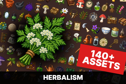Herbalism Apothecary Botanical Alchemy Medicinal Plants Icons Pack