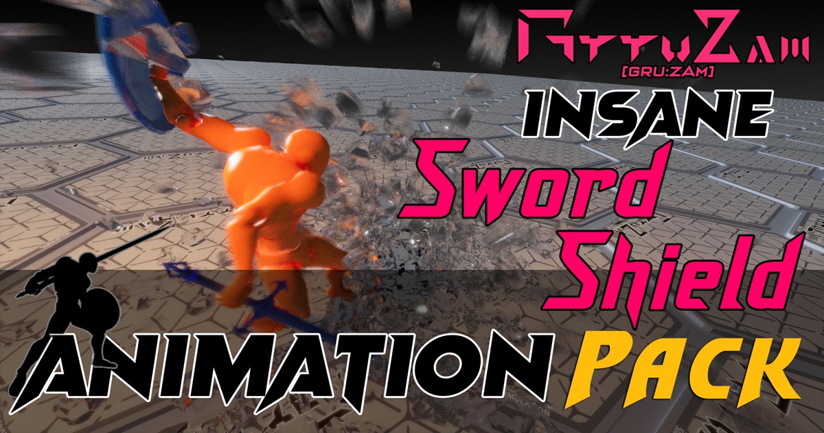 Sword and Shield:Combat Animation Pack (Blade & Shield Animations) | 3D ...