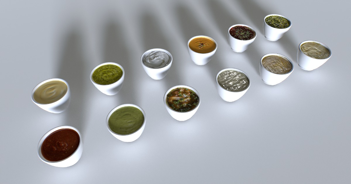 Food In a plate sauces pack | 3D Food | Unity Asset Store
