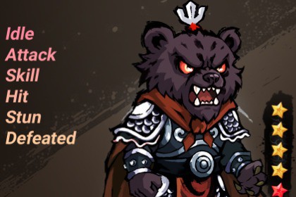 Black Wind Demon_2D Spine Animation